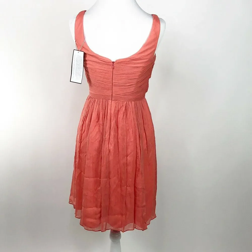J Crew Silk Dress 4 Lined Sleeveless New  Heidi Prom Weddings